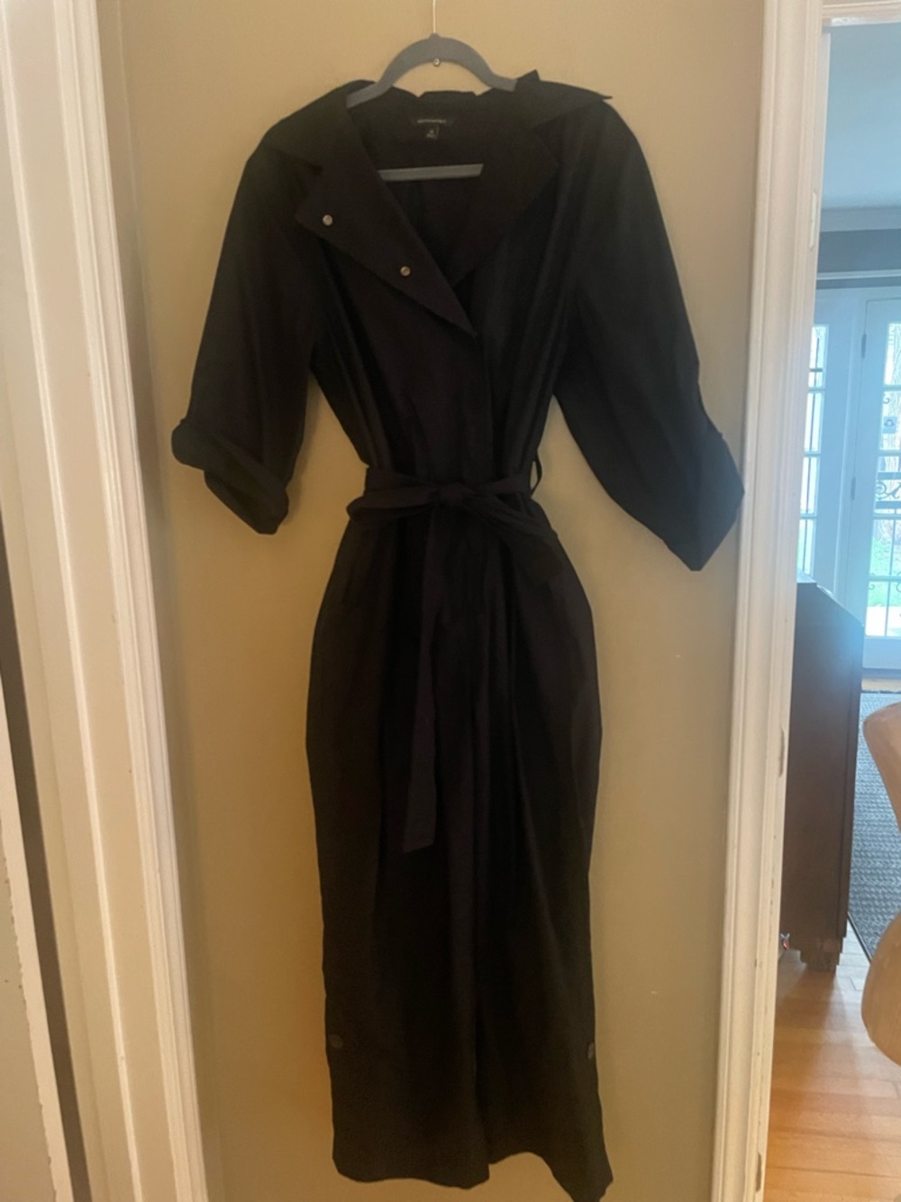 Banana Republic black cotton jumpsuit